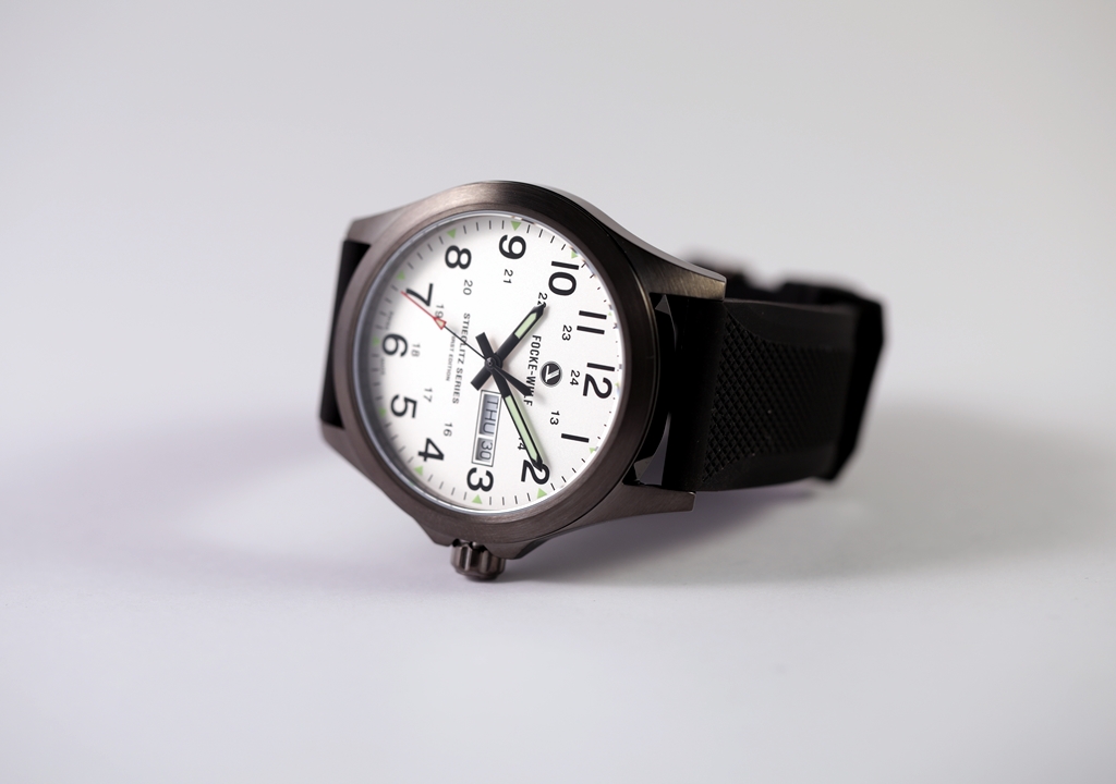 Side view of the FW44 watch